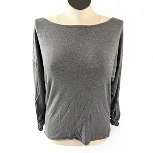 DKNY M Women's Gray Long Sleeve Top